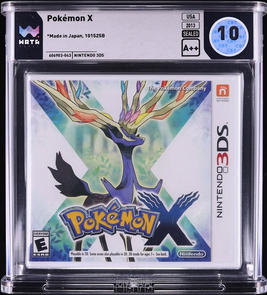 2013 POKEMON X NINTENDO 3DS WATA 10 A++ SEALED