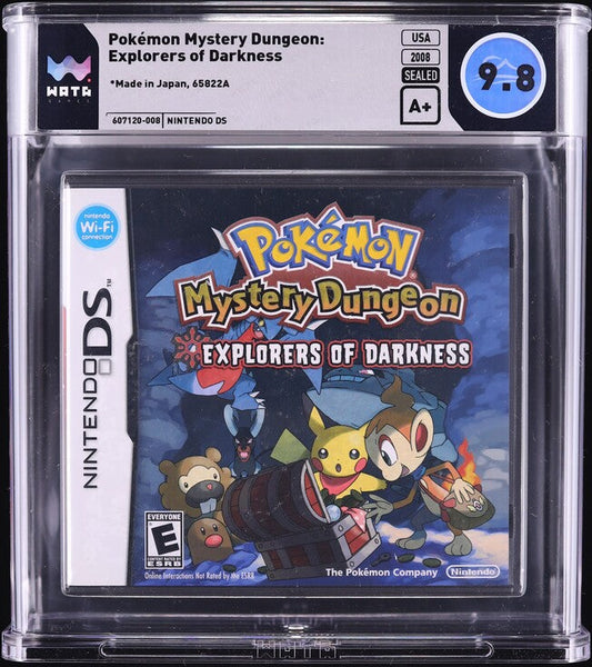 2008 POKEMON MYSTERY DUNGEON: EXPLORERS OF DARKNESS NINTENDO DS WATA 9.8 A+ SEALED