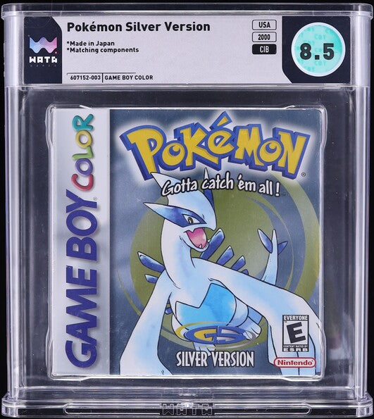 2000 POKEMON SILVER VERSION NINTENDO GAME BOY COLOR WATA 8.5 CIB