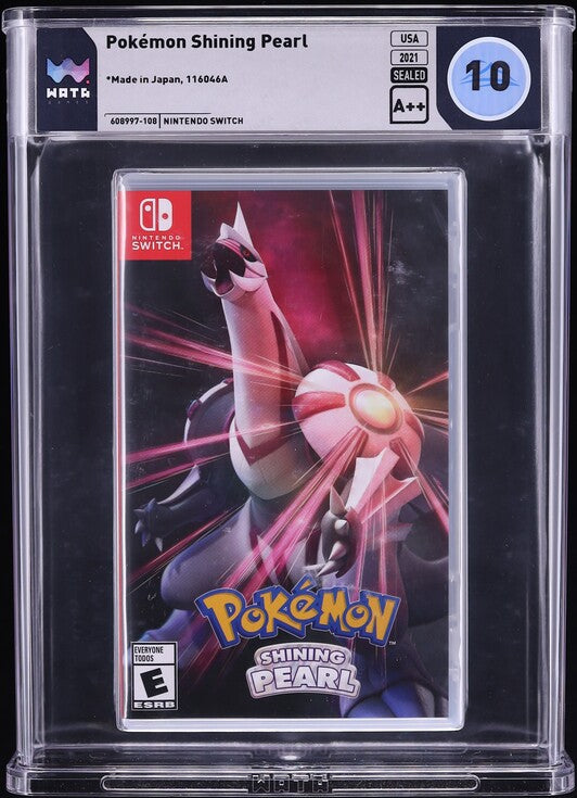 2021 POKEMON SHINING PEARL NINTENDO SWITCH WATA 10 A++ SEALED
