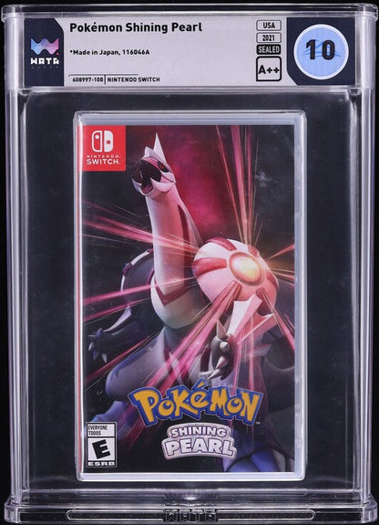 2021 POKEMON SHINING PEARL NINTENDO SWITCH WATA 10 A++ SEALED