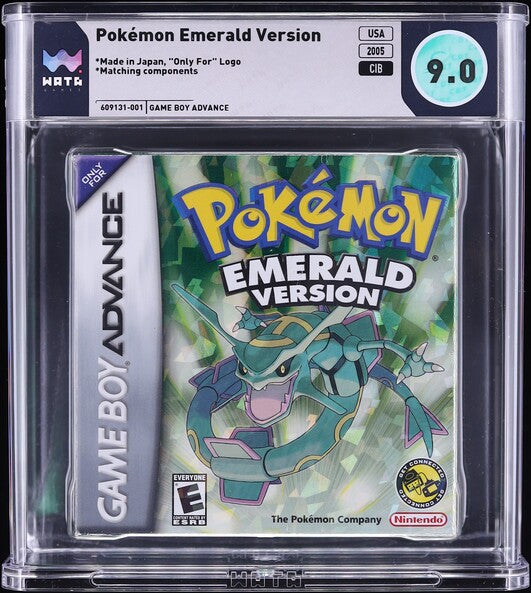 2005 POKEMON EMERALD VERSION NINTENDO GAME BOY ADVANCE WATA 9.0 CIB