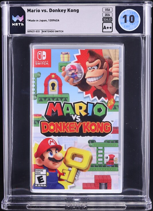 2024 MARIO VS. DONKEY KONG NINTENDO SWITCH WATA 10 A++ SEALED