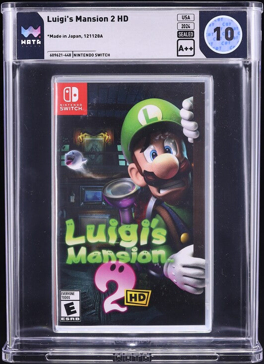 2024 LUIGI'S MANSION 2 HD NINTENDO SWITCH WATA 10 A++ SEALED