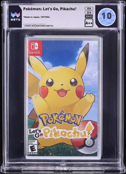 2018 POKEMON: LET'S GO PIKACHU! NINTENDO SWITCH WATA 10 A++ SEALED