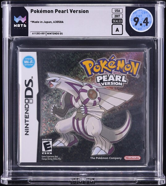 2007 POKEMON PEARL VERSION NINTENDO DS WATA 9.4 A SEALED