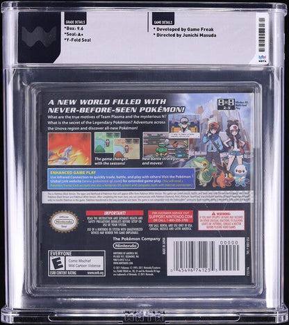 2011 POKEMON BLACK VERSION NINTENDO DS WATA 9.6 A+ SEALED