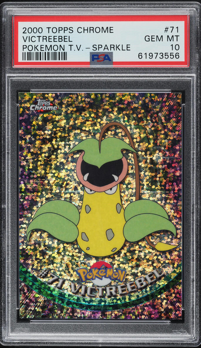 2000 TOPPS CHROME POKEMON SERIES 1 SPARKLE VICTREEBEL #71 PSA 10 GEM MINT