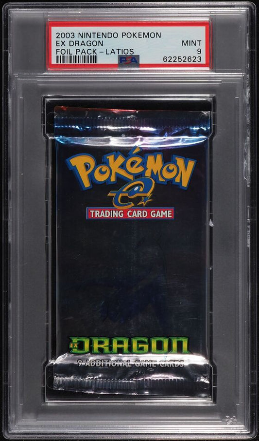 2003 POKEMON EX DRAGON FOIL PACK LATIOS ART PSA 9 MINT