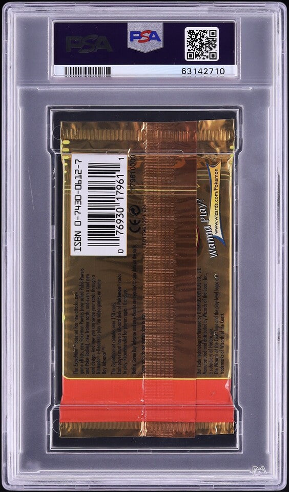 2002 POKEMON EXPEDITION BASE SET CHARIZARD BOOSTER PACK PSA 10