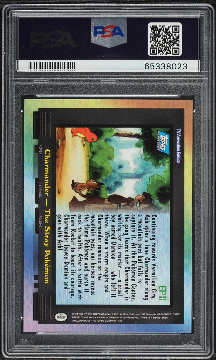 2000 TOPPS POKEMON TV ANIMATION SERIES 2 CHARMANDER #EP11 PSA 10 GEM MINT