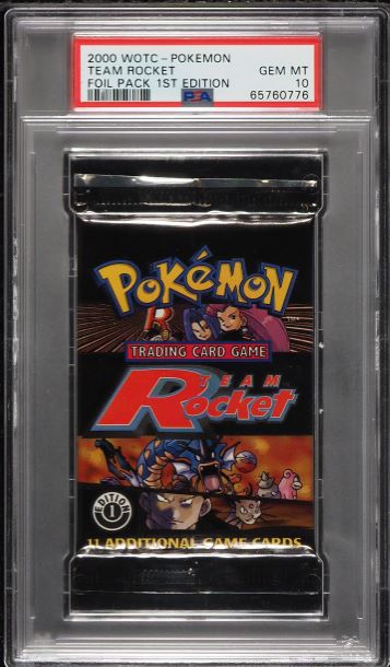 2000 POKEMON ROCKET 1ST EDITION BOOSTER PACK TEAM ROCKET PSA 10 GEM MINT