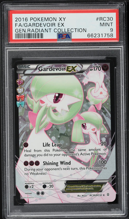 2016 POKEMON XY GENERATIONS RADIANT COLLECTION GARDEVOIR EX #RC30 PSA 9 MINT