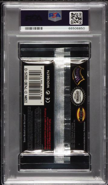 2000 POKEMON TEAM ROCKET 1ST EDITION BOOSTER PACK PSA 10