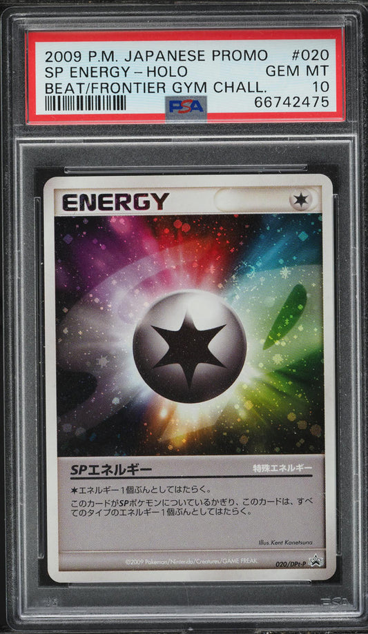 2009 POKEMON JAPANESE PROMO BEAT OF THE FRONTIER HOLO SP ENERGY #20 PSA 10 GEM