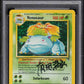 2002 POKEMON LEGENDARY COLLECTION HOLO VENUSAUR AUTO DNA 8 #18 PSA 8 NM-MT