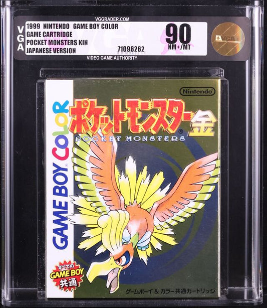 1999 POKEMON GOLD JAPANESE NINTENDO GAME BOY COLOR GBC VGA 90 UNOPENED