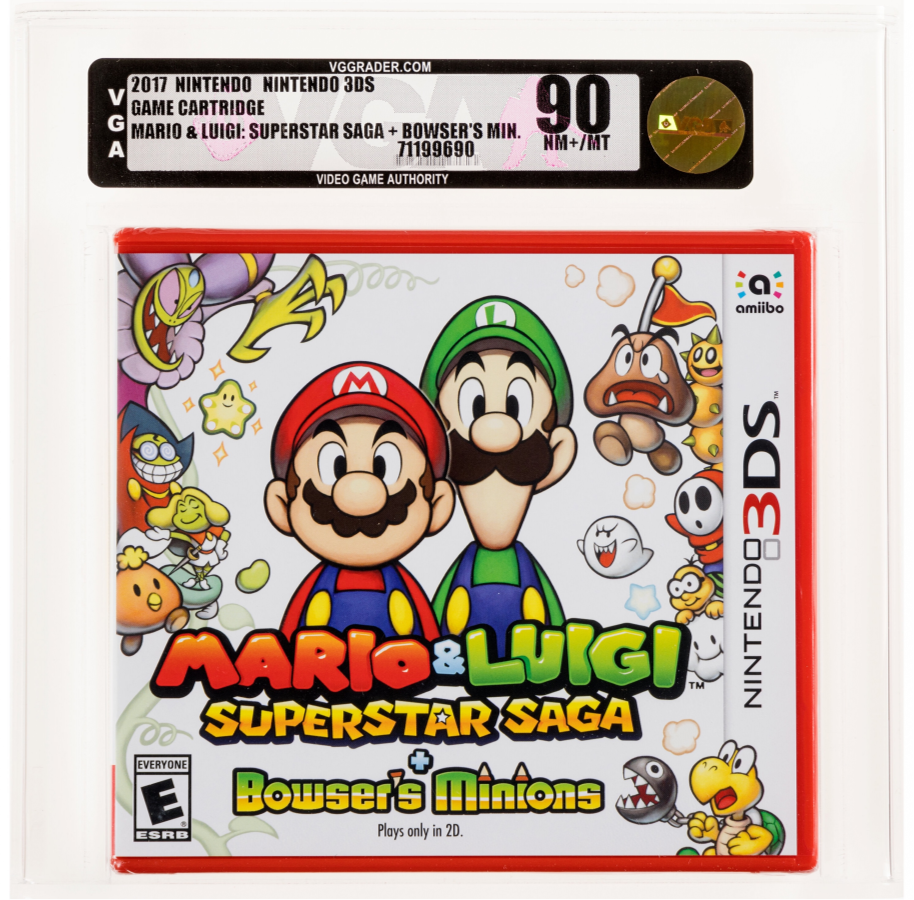 2017 MARIO & LUIGI SUPERSTAR SAGA + BOWSER'S MINIONS NINTENDO 3DS VGA 90 SEALED