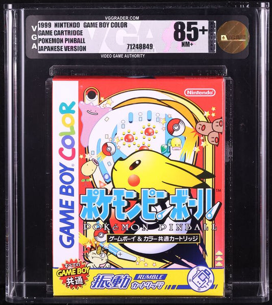 1999 POKEMON PINBALL JAPANESE NINTENDO GAME BOY COLOR GBC VGA 85+ UNOPENED