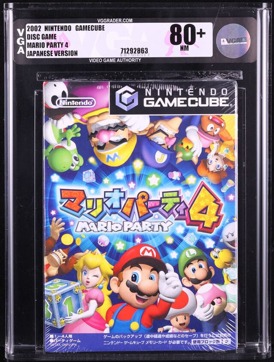 2002 MARIO PARTY 4 JAPANESE NINTENDO GAMECUBE VGA 80+ SEALED