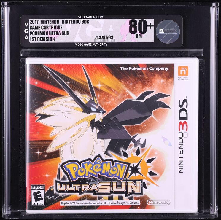 2017 POKEMON ULTRA SUN NINTENDO 3DS VGA 80+ SEALED