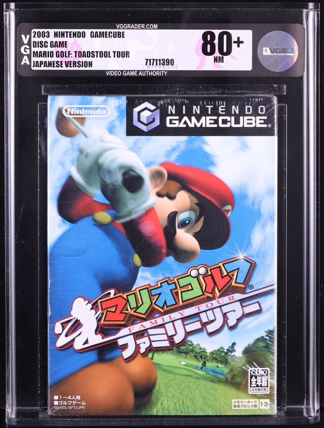 2003 MARIO GOLF FAMILY TOUR JAPANESE NINTENDO GAMECUBE VGA 80+ SEALED