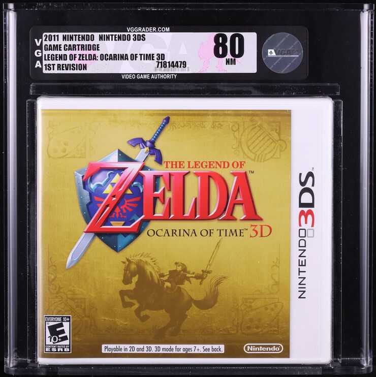 2011 THE LEGEND OF ZELDA OCARINA OF TIME 3D NINTENDO 3DS VGA 80 SEALED