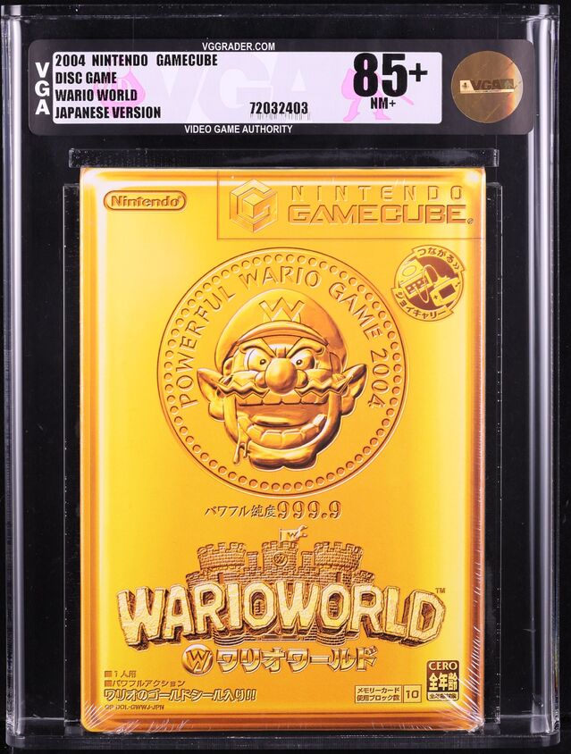 2004 WARIO WORLD JAPANESE NINTENDO GAMECUBE VGA 85+ SEALED