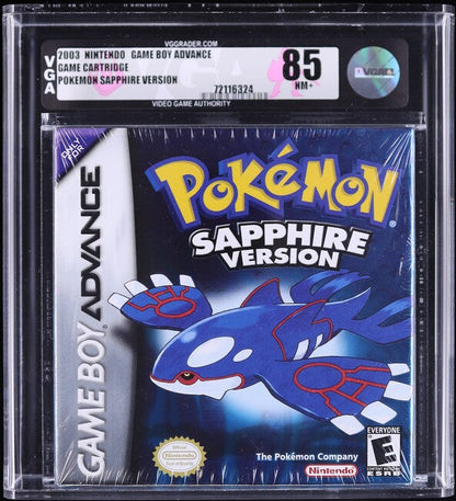 2003 POKEMON SAPPHIRE VERSION NINTENDO GAME BOY ADVANCE GBA VGA 85 SEALED