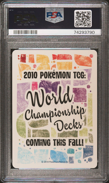 2010 POKEMON WORLD CHAMPIONSHIPS WELCOME KIT INSERT CARD PSA 9