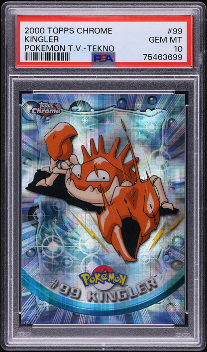 2000 POKEMON TOPPS CHROME SERIES 2 TEKNO KINGLER #99 PSA 10 GEM MINT