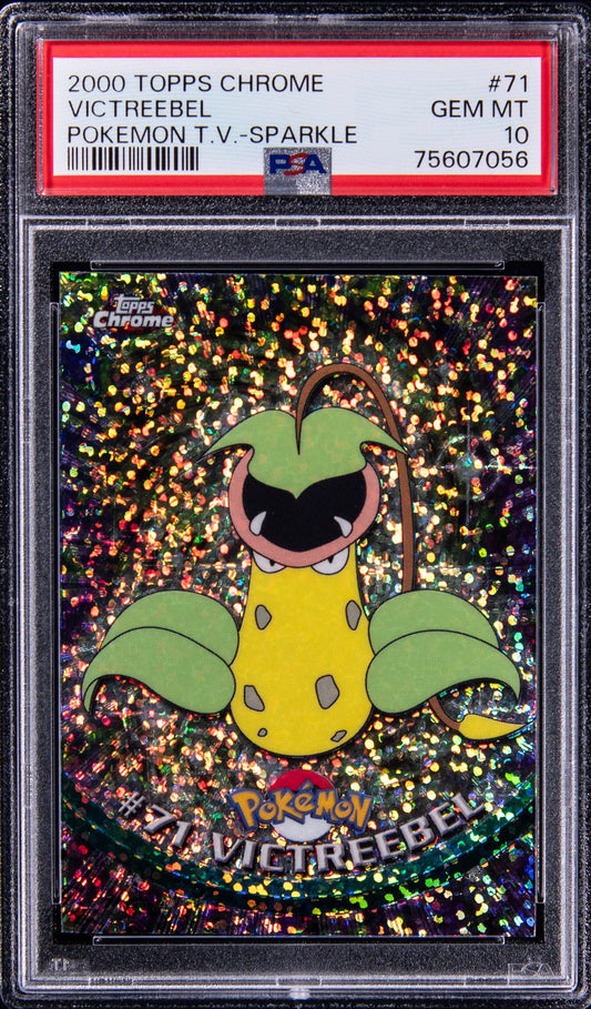 2000 TOPPS CHROME POKEMON SERIES 1 SPARKLE #71 VICTREEBEL PSA 10 GEM MINT