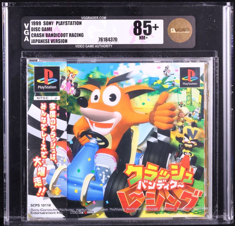 1999 CRASH BANDICOOT RACING JAPANESE SONY PLAYSTATION 1 PS1 VGA 85+ SEALED