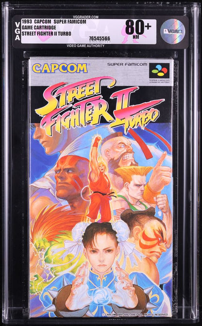 1993 STREET FIGHTER 2 TURBO JAPANESE SUPER FAMICOM SNES VGA 80+ UNOPENED