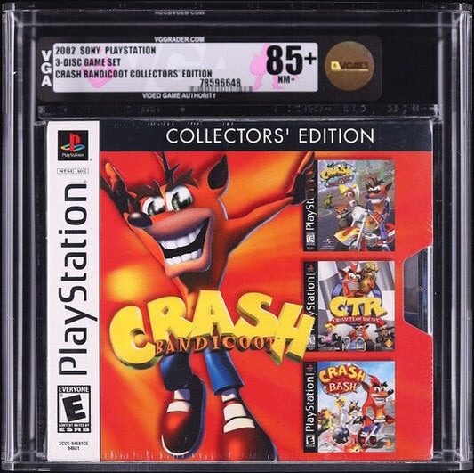 2002 CRASH BANDICOOT COLLECTOR'S EDITION SONY PLAYSTATION PS1 VGA 85+ SEALED