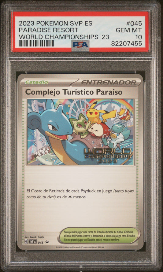 2023 POKEMON SPANISH WORLD CHAMPIONSHIPS PARADISE RESORT PSA 10