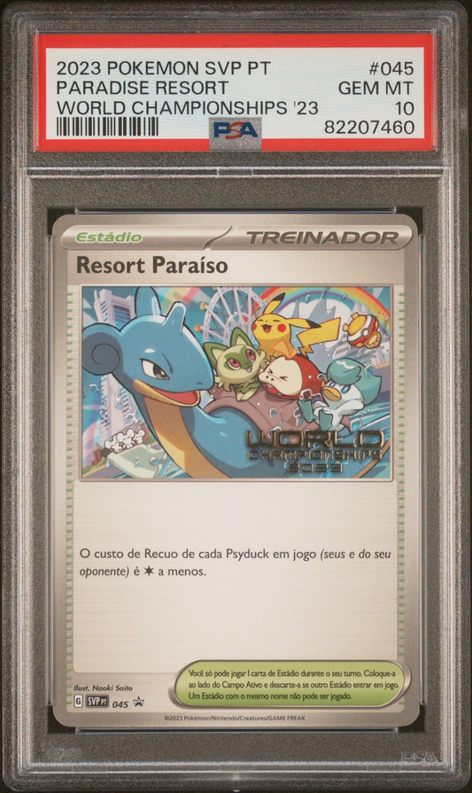 2023 POKEMON PORTUGUESE WORLD CHAMPIONSHIPS PARADISE RESORT PSA 10