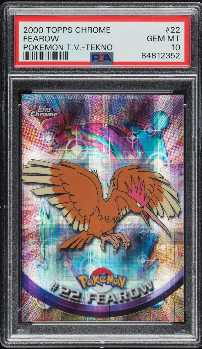 2000 POKEMON TOPPS CHROME SERIES 1 TEKNO FEAROW #22 PSA 10 GEM MINT