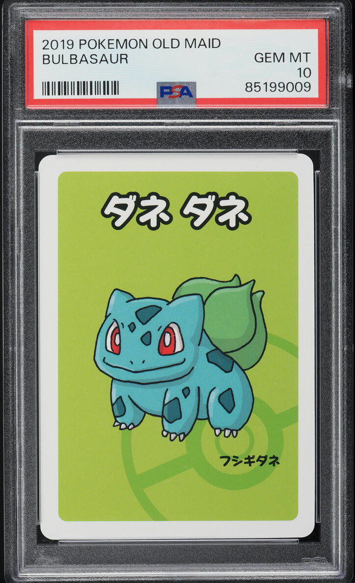 2019 POKEMON JAPANESE PLAYING CARDS OLD MAID BULBASAUR PSA 10 GEM MINT