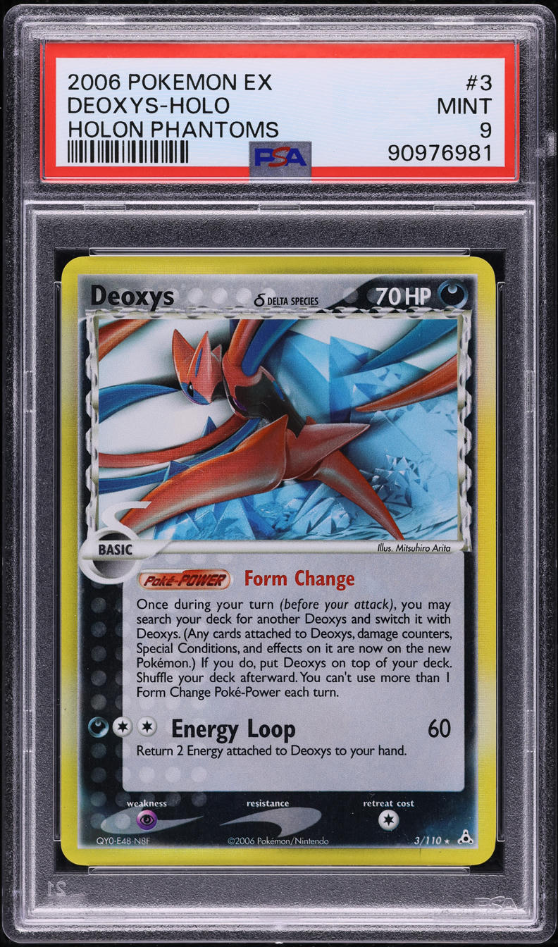 2006 POKEMON EX HOLON PHANTOMS HOLO DEOXYS #3 PSA 9 MINT