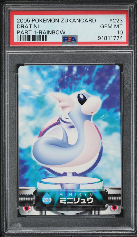 2005 POKEMON ZUKANCARD PART 1 DRATINI #223 PSA 10