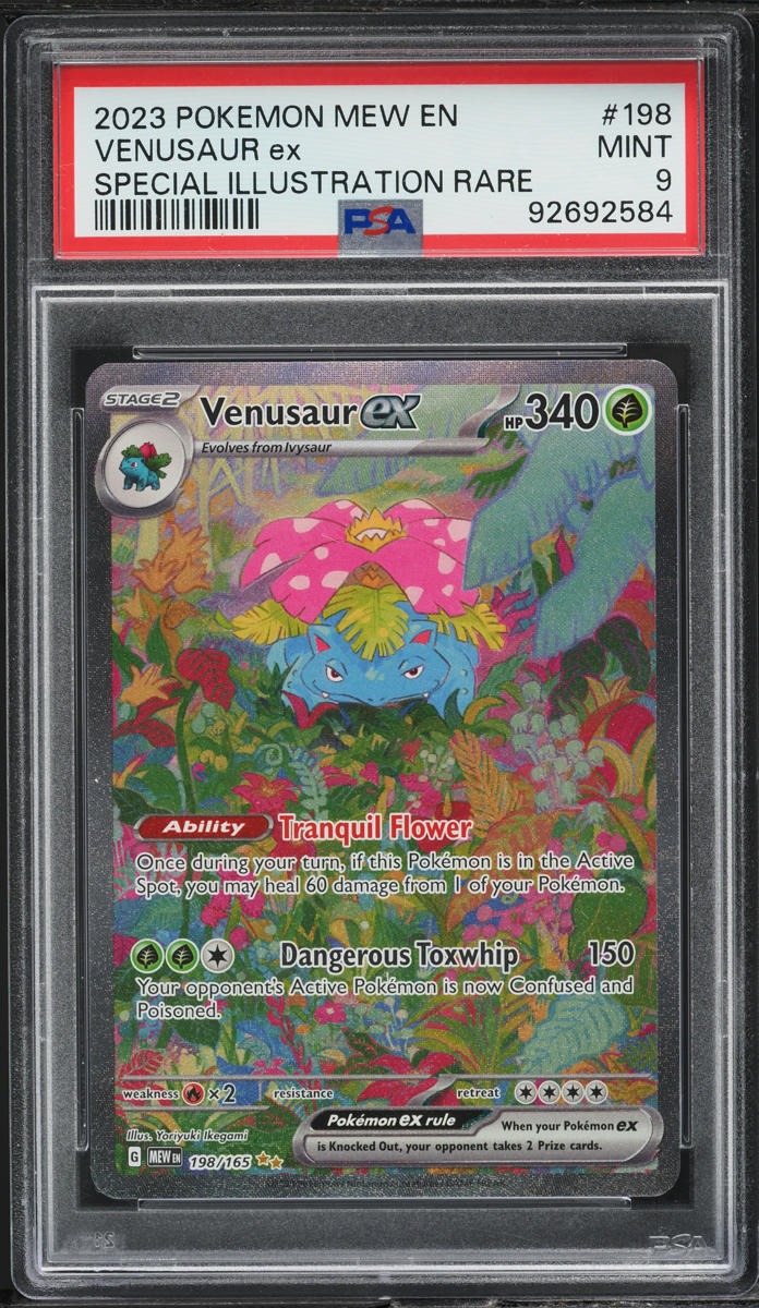 2023 POKEMON SV 151 SPECIAL ILLUSTRATION RARE VENUSAUR EX #198 PSA 9 MINT