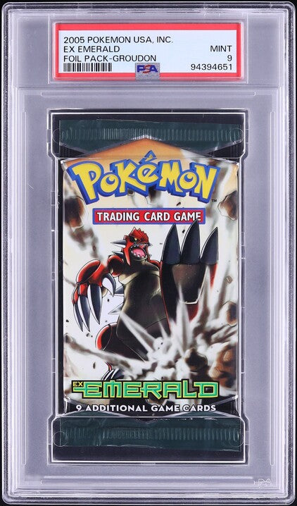 2005 POKEMON EX EMERALD GROUDON BOOSTER PACK PSA 9