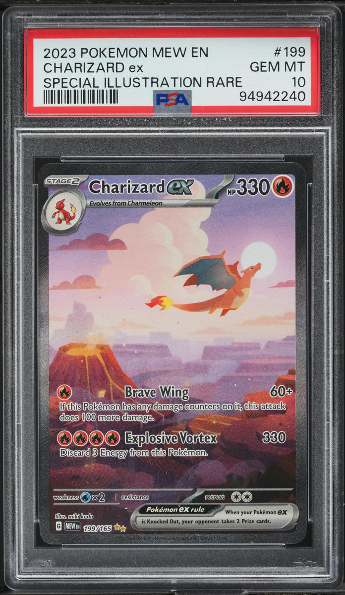 2023 POKEMON SV 151 SPECIAL ILLUSTRATION RARE CHARIZARD EX #199 PSA 10 GEM MINT