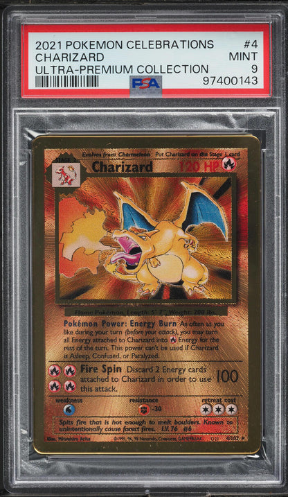 2021 POKEMON SWSH CELEBRATIONS ULTRA PREMIUM COLLECTION CHARIZARD #4 PSA 9 MINT