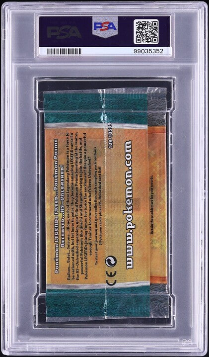 2010 POKEMON HS UNLEASHED MISSING FOIL LAYER SAMPLING BOOSTER PACK PSA 10