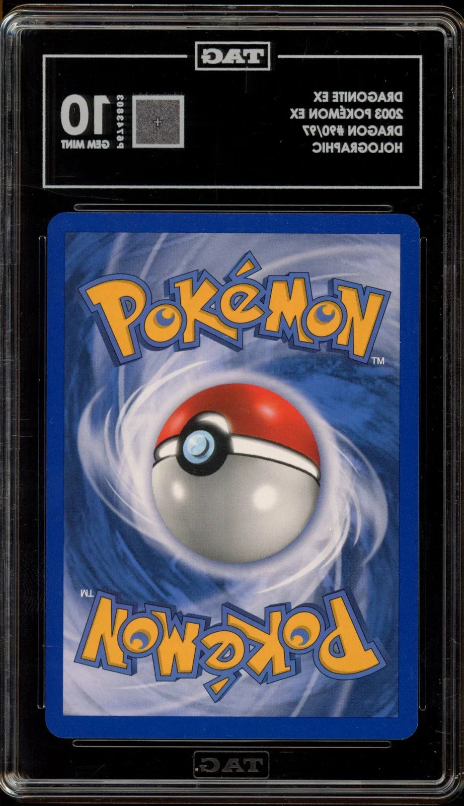 2003 POKEMON EX DRAGON HOLO DRAGONITE EX #90 TAG 10