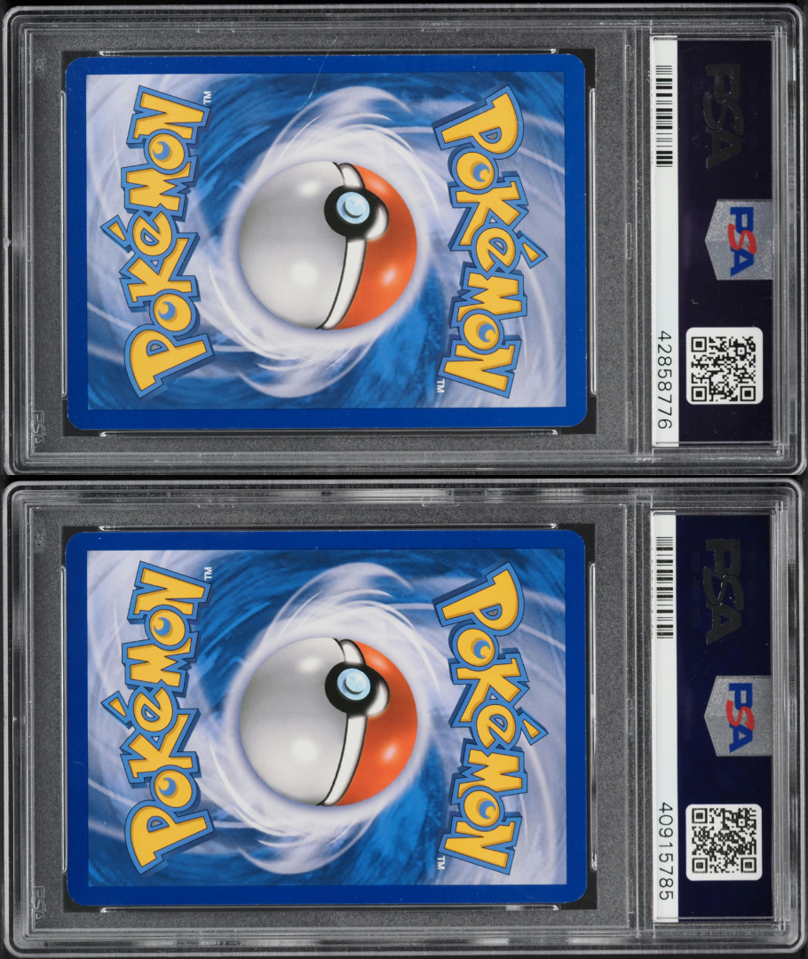 2010 POKEMON HEARTGOLD & SOULSILVER UNLEASHED HOLO RAIKOU & SUICUNE PAIR PSA 10