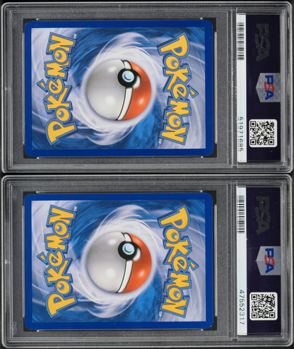 2010 POKEMON HEARTGOLD & SOULSILVER UNLEASHED SUICUNE & ENTEI LEGEND PAIR PSA 10