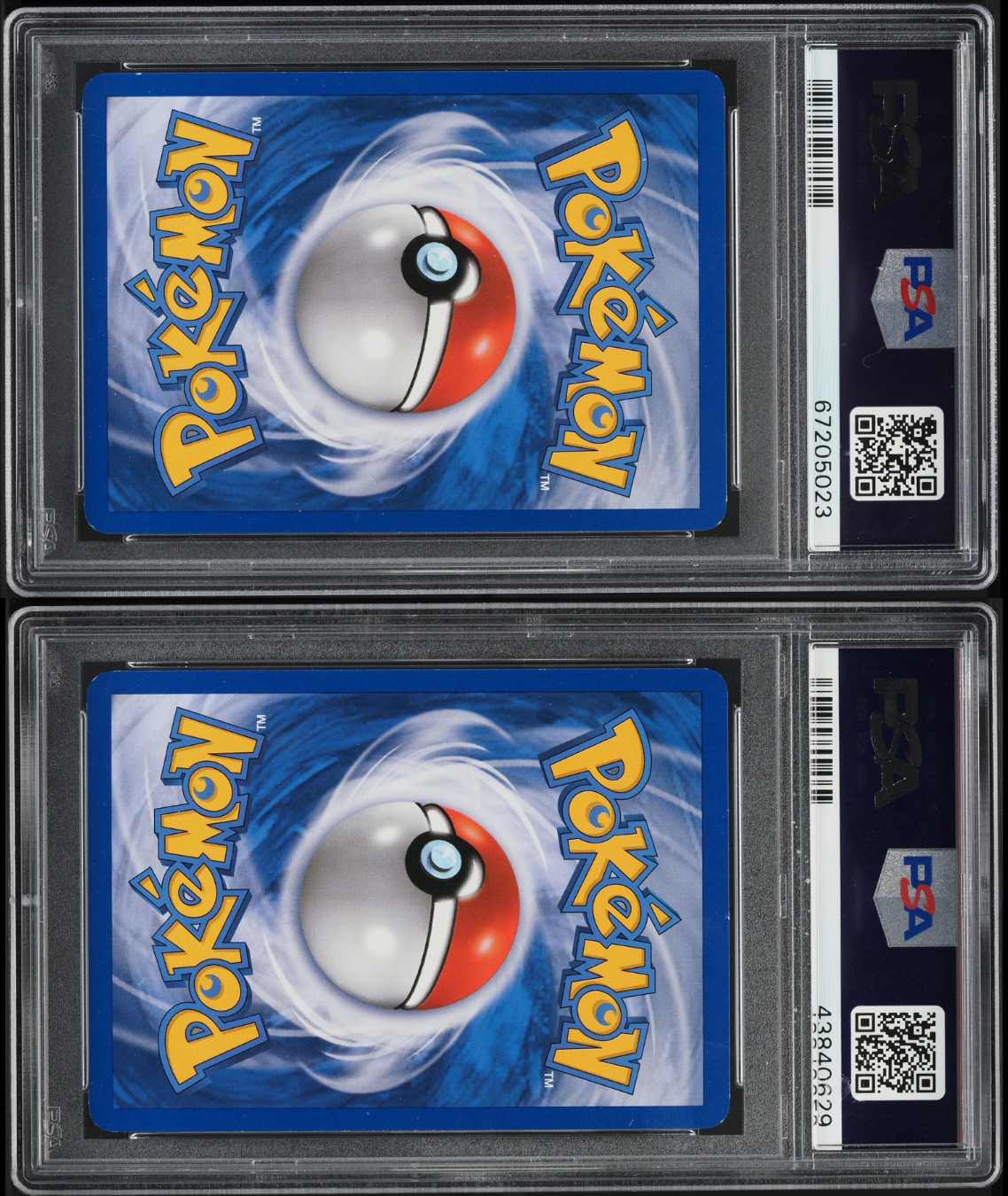 2010 POKEMON HEARTGOLD & SOULSILVER HOLO LUGIA LEGEND PAIR PSA 9